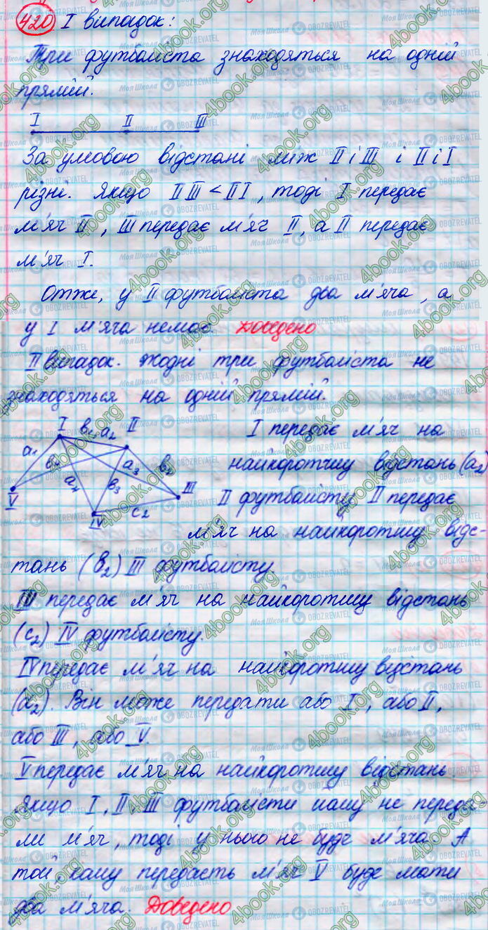 ГДЗ Алгебра 8 клас сторінка 420